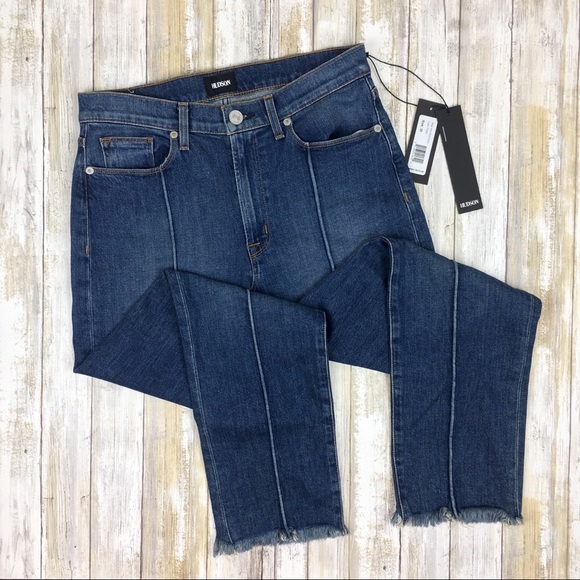 Hudson | High Rise Zooey Straight Crop Frayed Hem - Picture 5 of 8